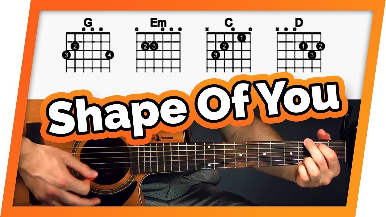 Shape of You Guitar Tutorial (Ed Sheeran) Easy Chords Guitar ...